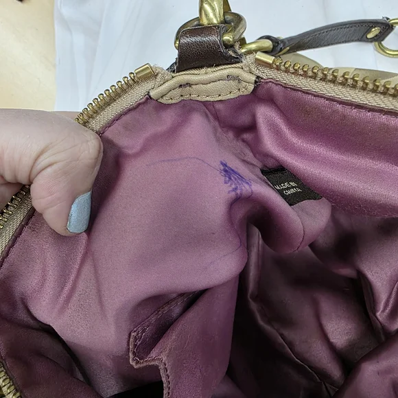 Coach Madison OP Art Sateen Sophia Satchel - Picture 14 of 16